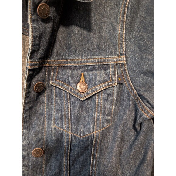 Abercrombie & Fitch Jean Jacket Girls XL Button Blue Classic Casual Denim VTG - Picture 9 of 12